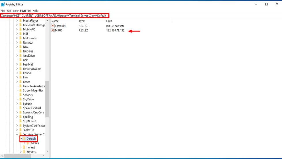 Clear Remote Desktop Connection History in Windows 11/10