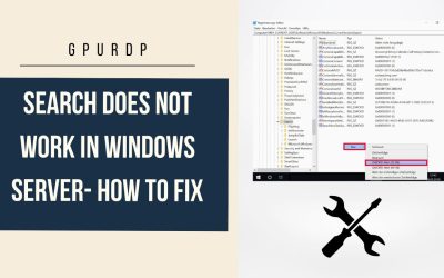 Search does not work in Windows Server- How to Fix