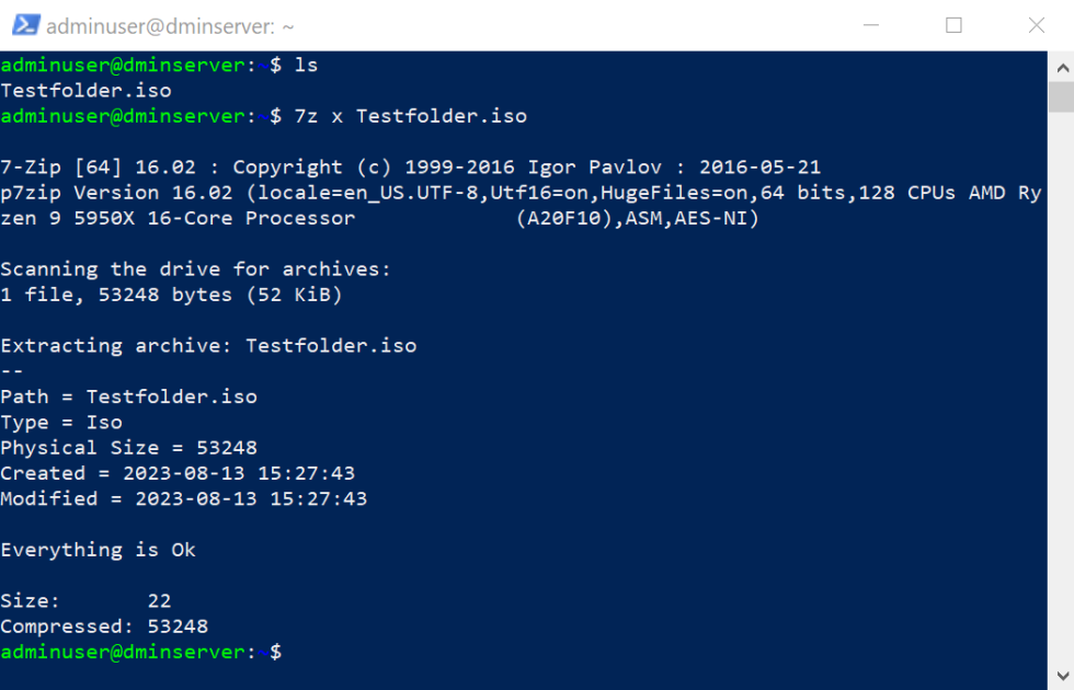 How to Extract an ISO File in Ubuntu Server