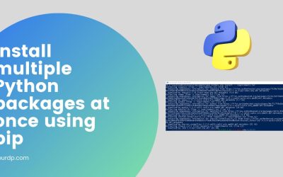 Install multiple python packages at once using pip