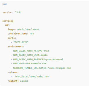 Create and edit the docker-compose