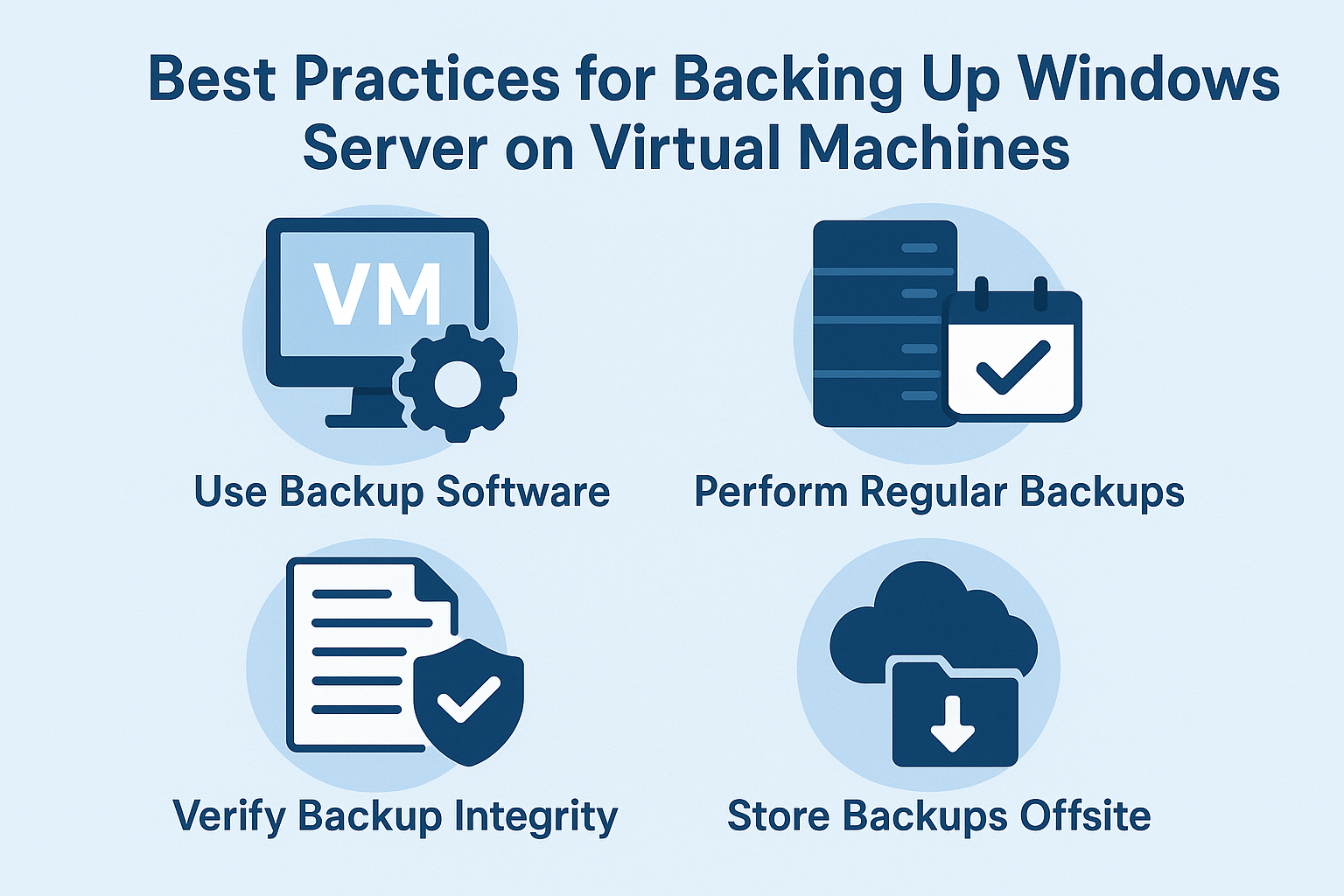 Best Practices for Backing Up Windows Server on Virtual Machines Best Practices for Backing Up Windows Server on Virtual Machines
